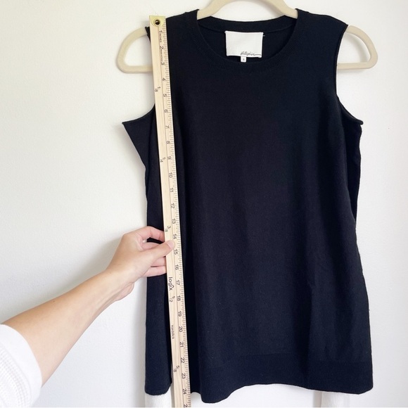 3.1 Phillip Lim Cutout Sweater quiet luxury color block crew neck office work - Picture 4 of 4